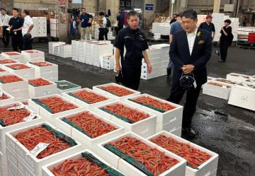 中央卸売市場で消費拡大のPR